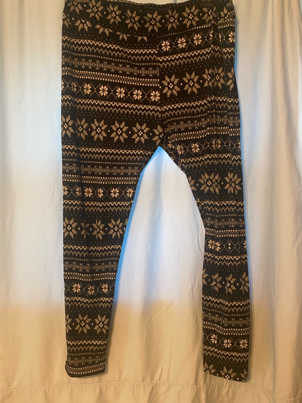 Time and Tru Black and Grey High Rise Soft Fitted Leggings XXXL